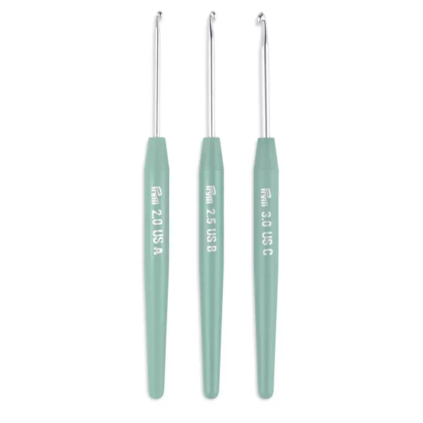 Prym Häkelnadel-Set Amigurumi mit Softgriff 2,0–3,0 mm – 3 Stück