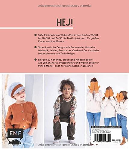 HEJ. Minimode – Kleidung nähen für Kinder in Gr. 98-152 von Jules Naht