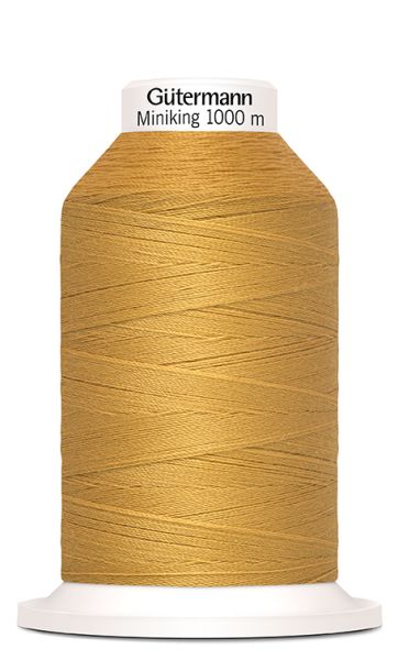 Nähgarn senf ocker Fb. 0968 - 1000m Miniking Allesnäher Garn von Gütermann - Nähseide für Overlock Coverlock