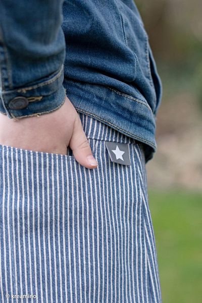 klassischer Jeans mit Streifen blau weiß - Serie Emden von Swafing