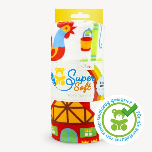 Kullaloo Plüsch SuperSoft Shorty by Graziela Bauernhof - Silky Minky Kuschel Nicki 100x75cm