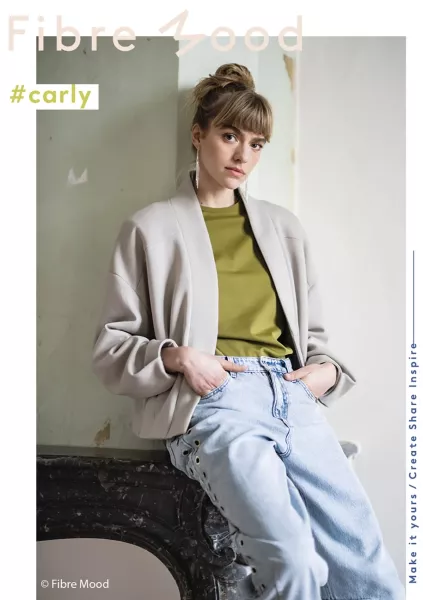 Neoprene Scuba Sweat beige grau aus der aktuellen Fibre Mood Kollektion