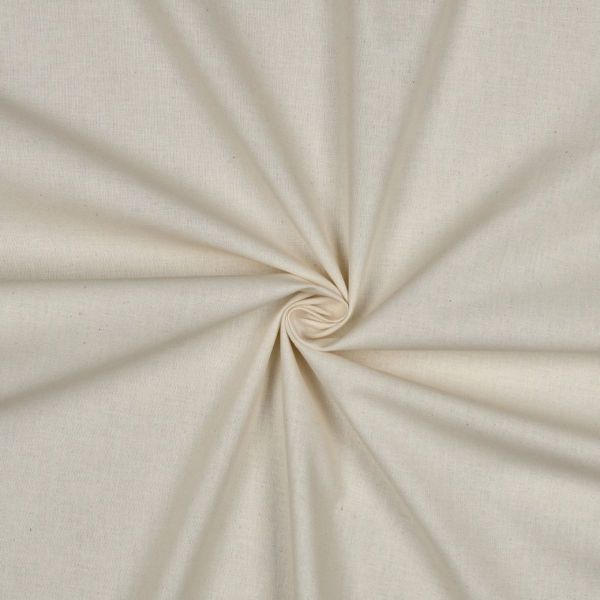 Baumwollstoff uni natur - Baumwolle Popeline – Cotton Poplin natural