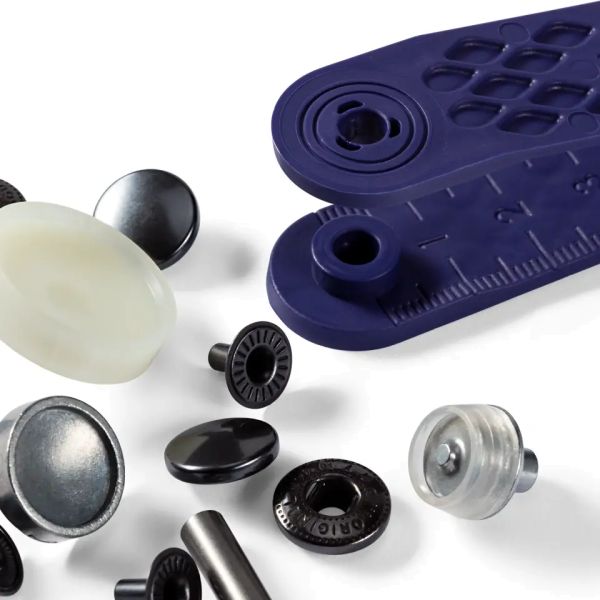 10 Anorak Druckknöpfe PRYM – 12mm schwarz mit Werkzeug