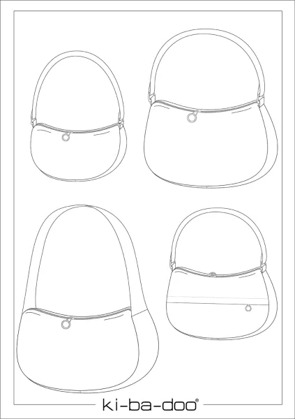 Schnittmuster Mondtasche Måne in 3 Größen von KiBaDoo
