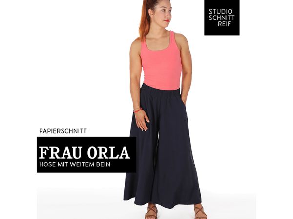 Schnittmuster FRAU ORLA • Hose mit extra weitem Bein - Hosenrock für Damen • Gr. XS-XXL