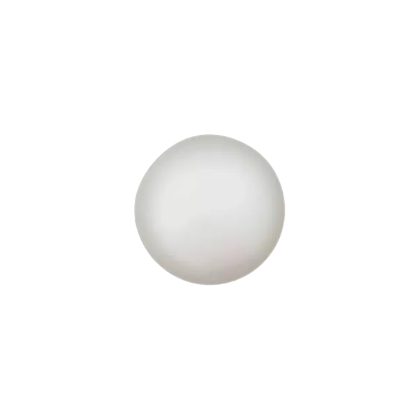 Perlenknopf weiß 9 mm aus Polyester waschbar