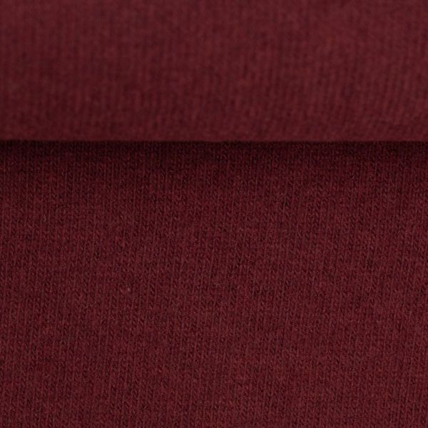 Weicher dicker Strickstoff in bordeaux rot – Strick Bono von Swafing