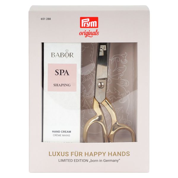Schneiderschere 8" Gold Edition und Barbor Handcreme Geschenkset - Stoffschere 20cm