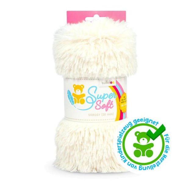 Kullaloo Zottel Shaggy woll weiß – Langhaarplüsch 100x75cm