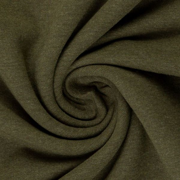 Soft Sweat uni khaki meliert - HEIKE Melange von Swafing