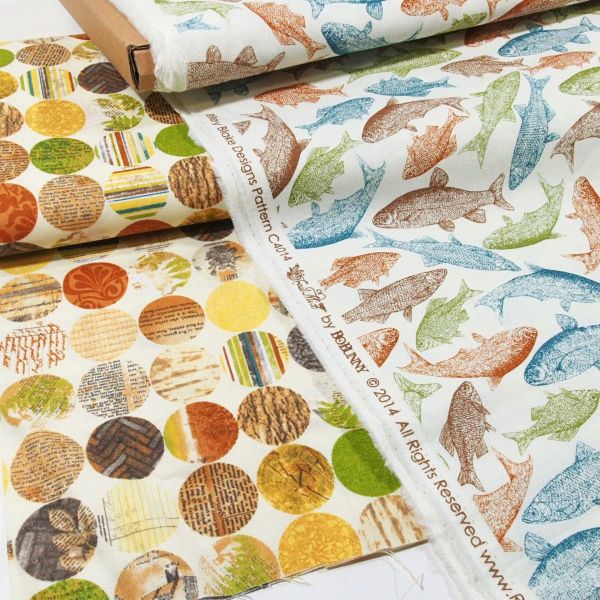 Baumwolle Fische - Riley Blake Trail Mix