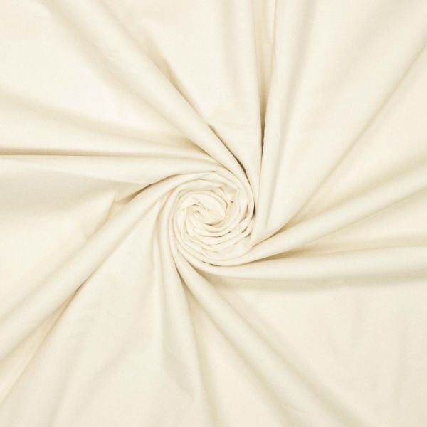 Baumwolle Webware leicht elastisch mit Peach Finish creme für Jeans Hosen Röcke