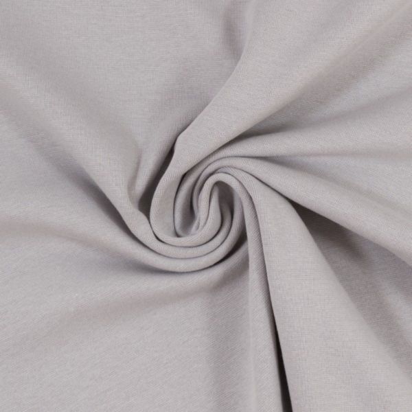 Bündchen glatt im Schlauch hellgrau - HEIKE von Swafing