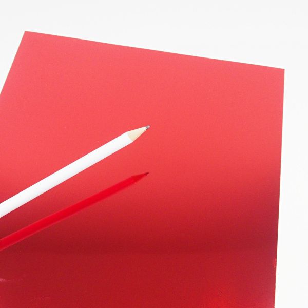Flexfolie für Textildruck Duo Metallic rot A4 – glänzend oder matte Metallic Plotterfolie von Plottermarie