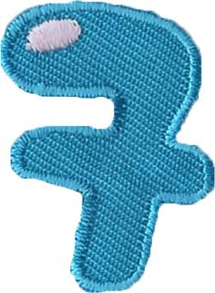 Zahl 7 – Bunte Zahlen zum Aufbügeln - 123 Applikation Bügelzahlen Serie II