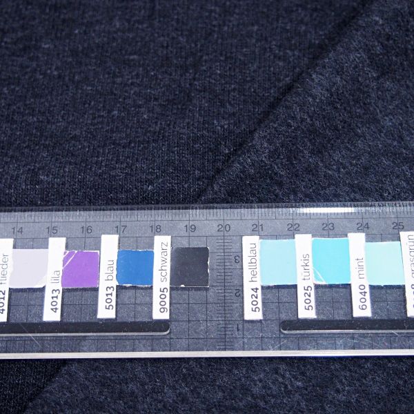 Weicher Strickstoff anthrazit – BENE uni schwarz von Swafing