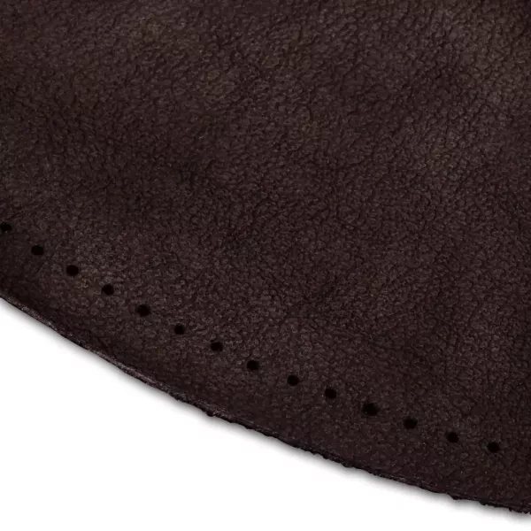 2 Reparatur Patches Nappaleder dunkelbraun oval 14x10cm für Ellenbogen Knie Leder Flicken