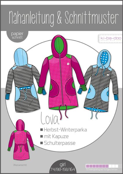 Schnittmuster Parka Mantel Lova von KiBaDoo