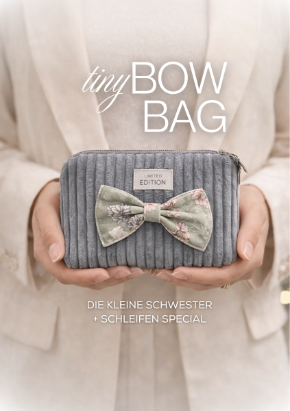 Bow Bag Nähanleitung – Clutch & Kosmetiktasche mit Schleife