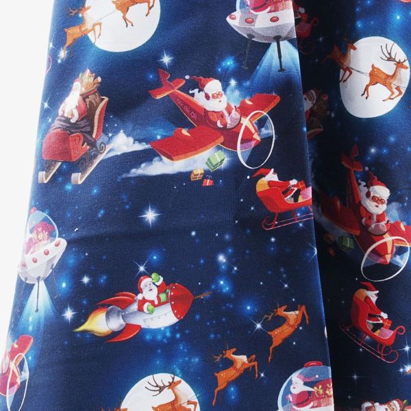 Sweat Weihnachtsmann Schlitten Rentiere Ufo - French Terry Santa Toronto von Swafing