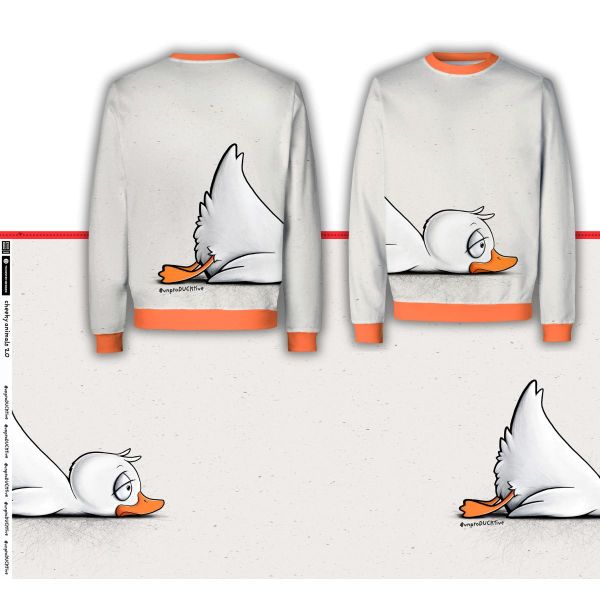 French Terry Panel Lazy Duck – Cheeky Animals 2.0 Thorsten Berger Swafing