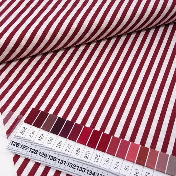 Baumwolle diagonale Streifen rot weiß - Postcard Christmas by Clothwork