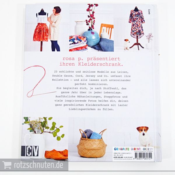 Der rosa p. Kleiderschrank – 23 Schnittmuster in Größe 36-46 mit 2 Schnittmusterbogen