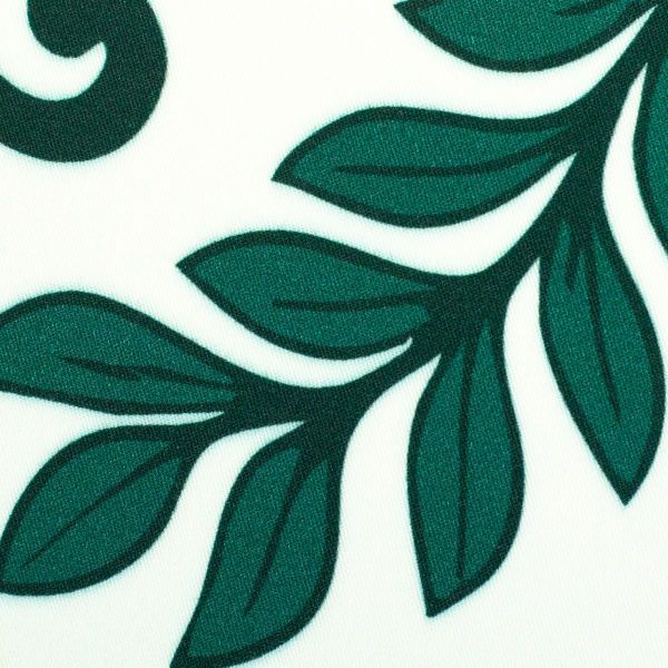 Viskose Webware Simply Flowers grün weiß • großes Blumenmuster von Swafing