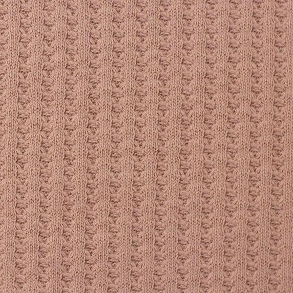 Waffelstrick mit Struktur altrosa aus Baumwolle doubleface – Rocko von Swafing HW22/23