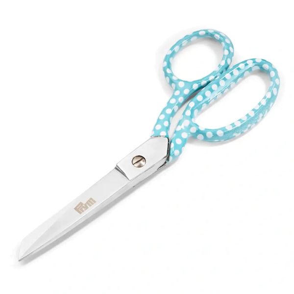 Stoffschere 18cm von Prym Love - CLASSIC Schneiderschere 7" Nähschere türkis mit Punkten