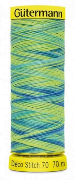 Deco Stitch 70 Multicolor Fb. 9968 - 70m Nähgarn von Gütermann - bunte Nähseide