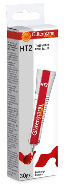 Textilkleber 30g von Gütermann - Klebstoff für Stoffe Applikationen Leder PVC und mehr