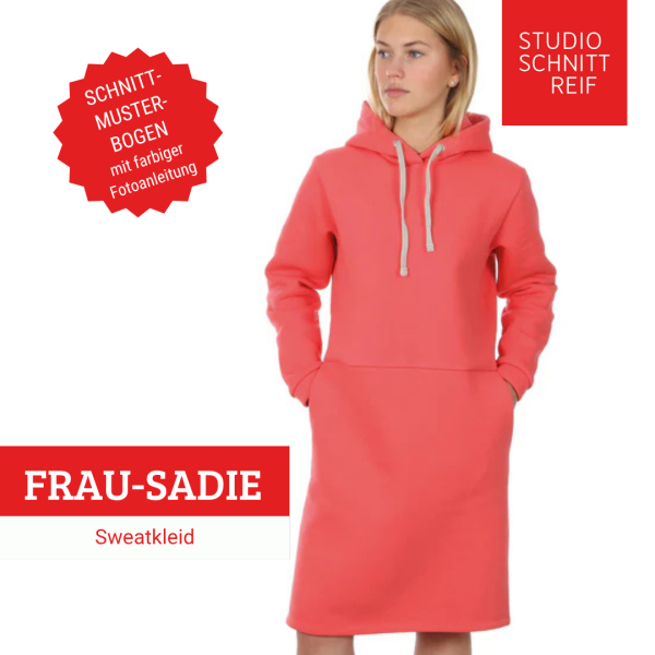 Schnittmuster FRAU SADIE • Sweatkleid von Studio Schnittreif • Gr. XS-XXL