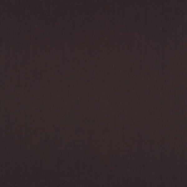 Baumwollstoff uni dunkelbraun - Baumwolle Popeline – Cotton Poplin dark brown