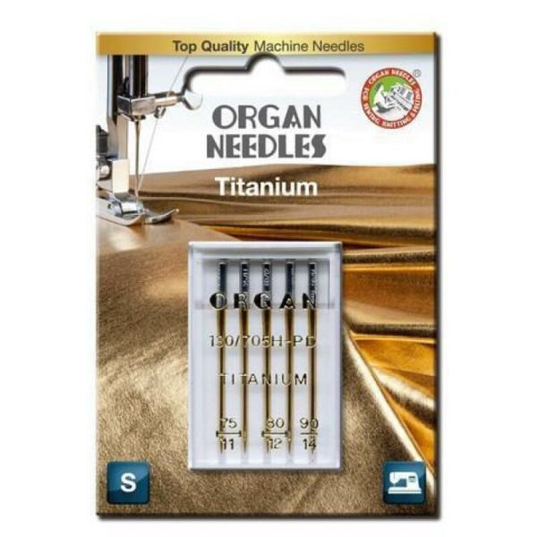 ORGAN ECO Nähmaschinen Nadeln – Titanium Mix 75/11 - 90/14 – für fast alle Stoffe