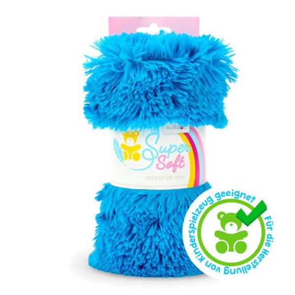 Kullaloo Zottel Shaggy blau – Langhaarplüsch 100x75cm