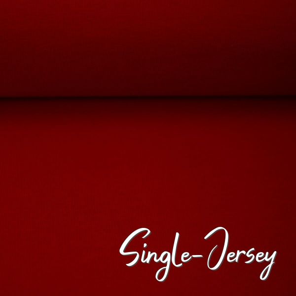 Single Jersey dunkelrot - Baumwolljersey VANESSA von Swafing