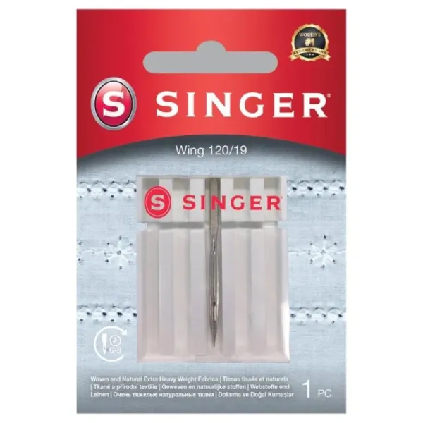 Singer Wing Nähmaschinennadeln Hohlsaumnadel Stärke 120/19