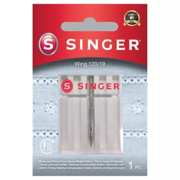 Singer Wing Nähmaschinennadeln Hohlsaumnadel Stärke 120/19