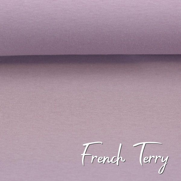 Sweat uni dusty mauve - French Terry MAIKE von Swafing