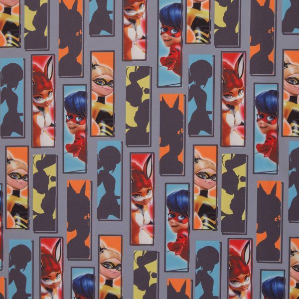 Miraculous Geschichten von Ladybug und Cat Noir - Jackenstoff von Swafing