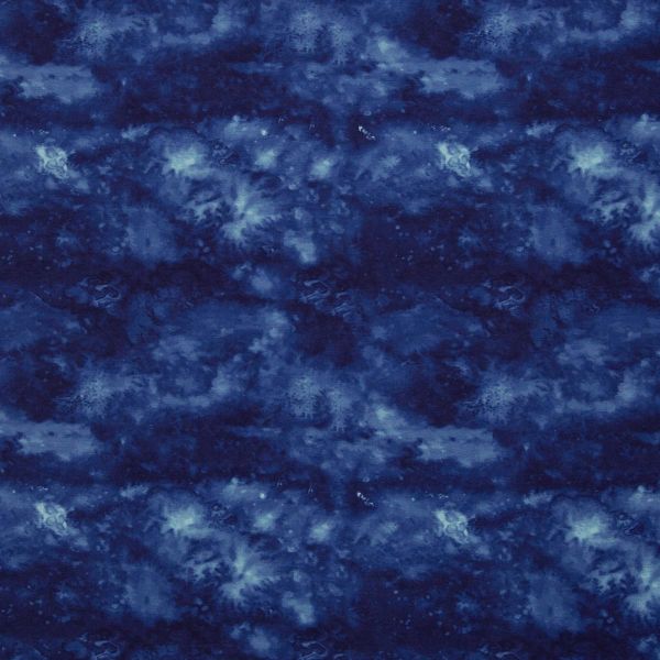 Jersey Batik in Blau - Baumwolljersey von Swafing