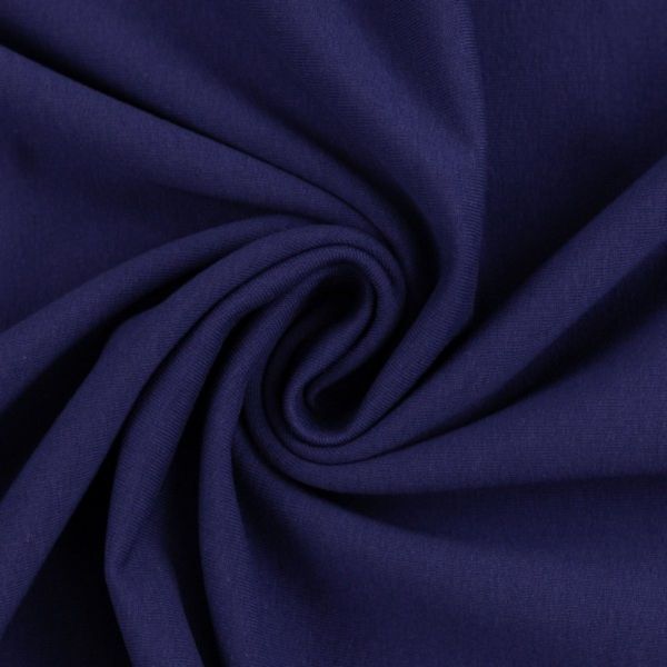 Soft Sweat uni dunkelblau - angerauhter French Terry EIKE von Swafing