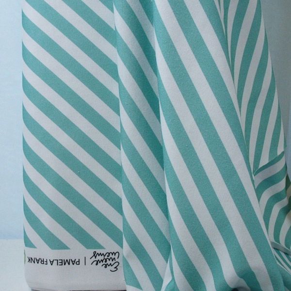 Bio Sommer Sweat Streifen diagonal – Lillestoff French Terry Kringelringel Luftig by enemenemeins