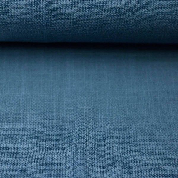 Double Slub Musselin rauchblau – Double Gauze Sorea aus Baumwolle