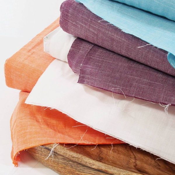 Baumwolle Leinen Look apricot – Karma Cottons Tangeloby Free Spirit