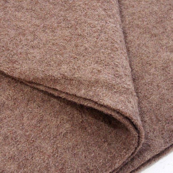 Klassischer Walkloden aus 100% Wolle beige – Wollwalk Naomi melange von Swafing