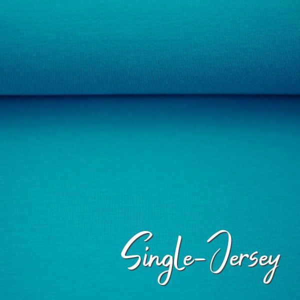 Single Jersey smaragd aqua - Baumwolljersey VANESSA von Swafing