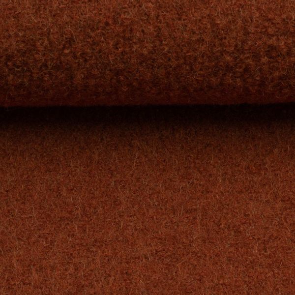 Merino aus 100% Schurwolle - Wollstoff terracotta rost von Swafing Wollwalk Walkloden
